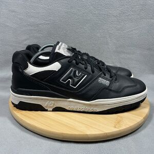New Balance 550 Mens Size 11 Black White Leather Shoes Sneakers BB550SV1